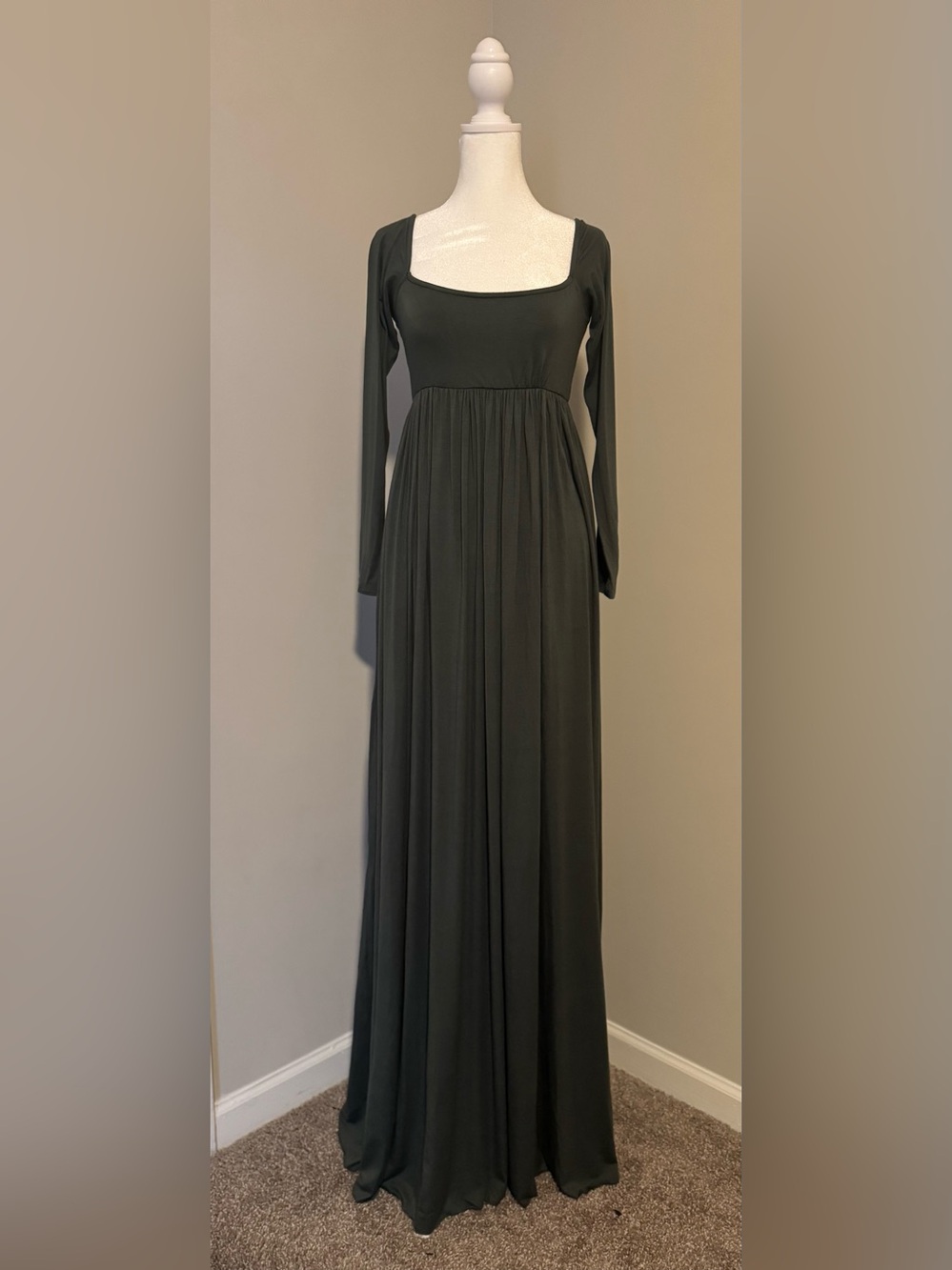Rachel Pally Olive Green Long Sleeve Maxi Skirt